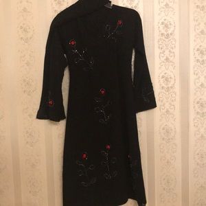 Kids tradition 🎈Caftan 🎁Abaia black with beats